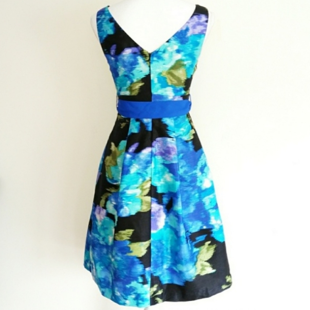 Eliza J Floral Watercolor Dress Sz 6